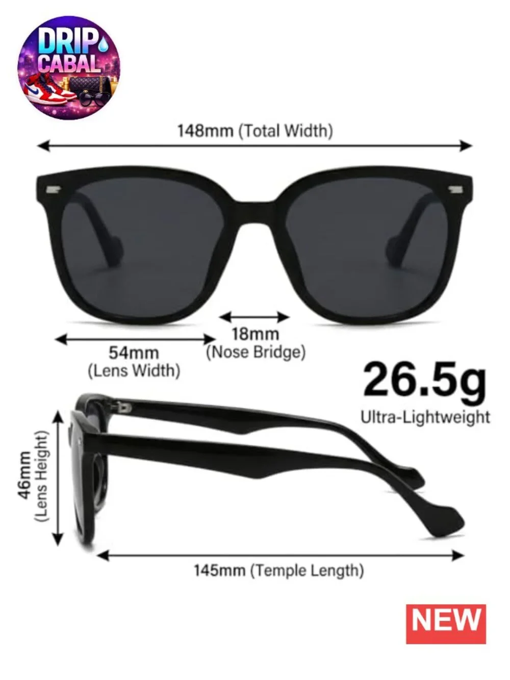 Oversized Square Sunglasses Women Vintage Retro Big Frame UV400 Protection